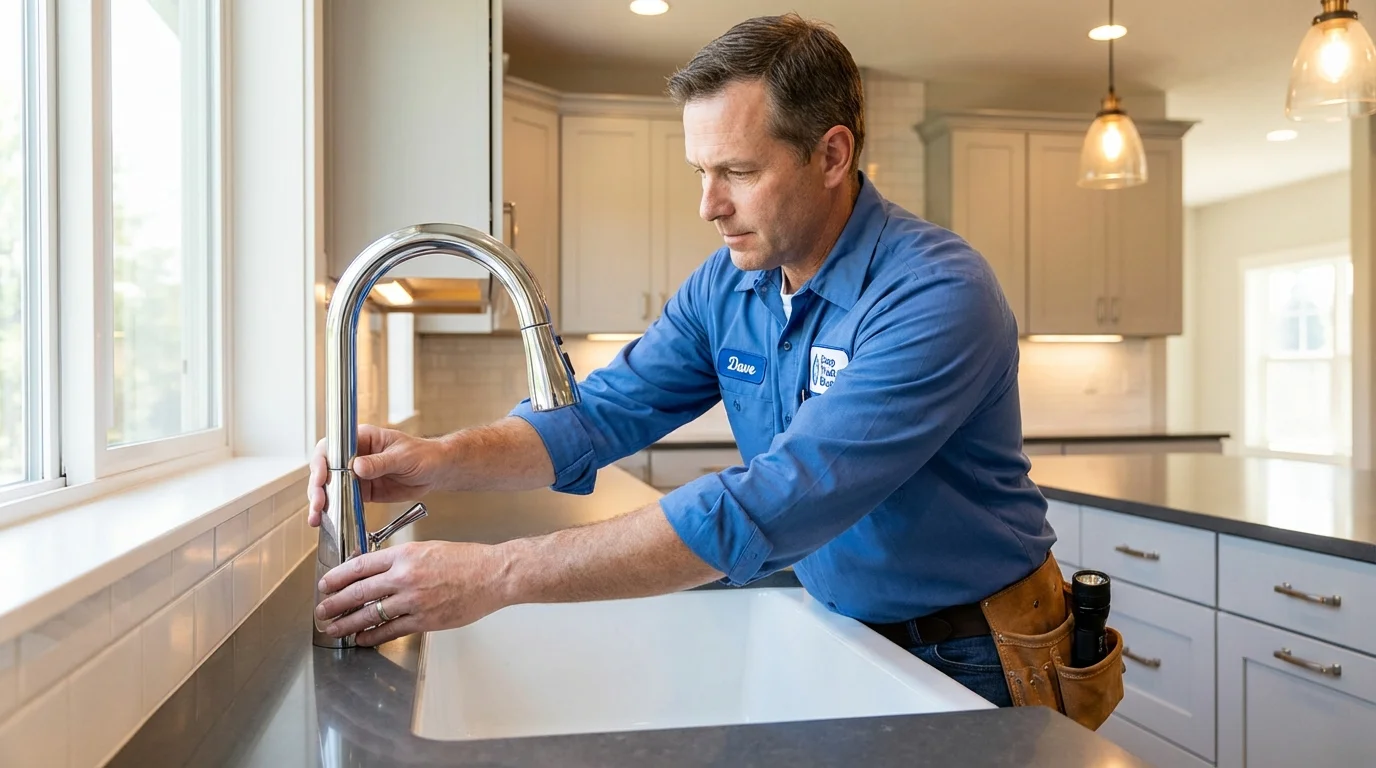 Kitchen faucet installation by Johns Plumbing LLC in Garwood
