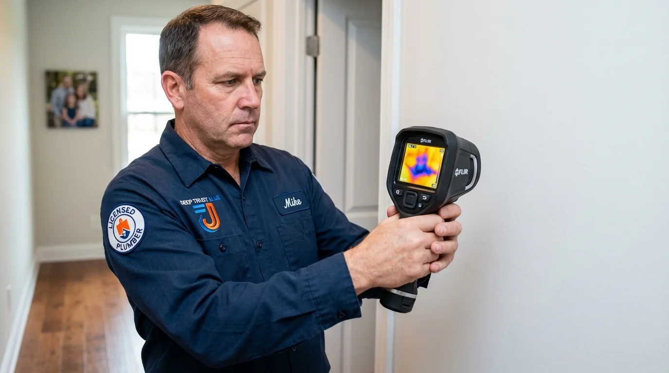 Thermal imaging leak detection by Johns Plumbing LLC in Garwood